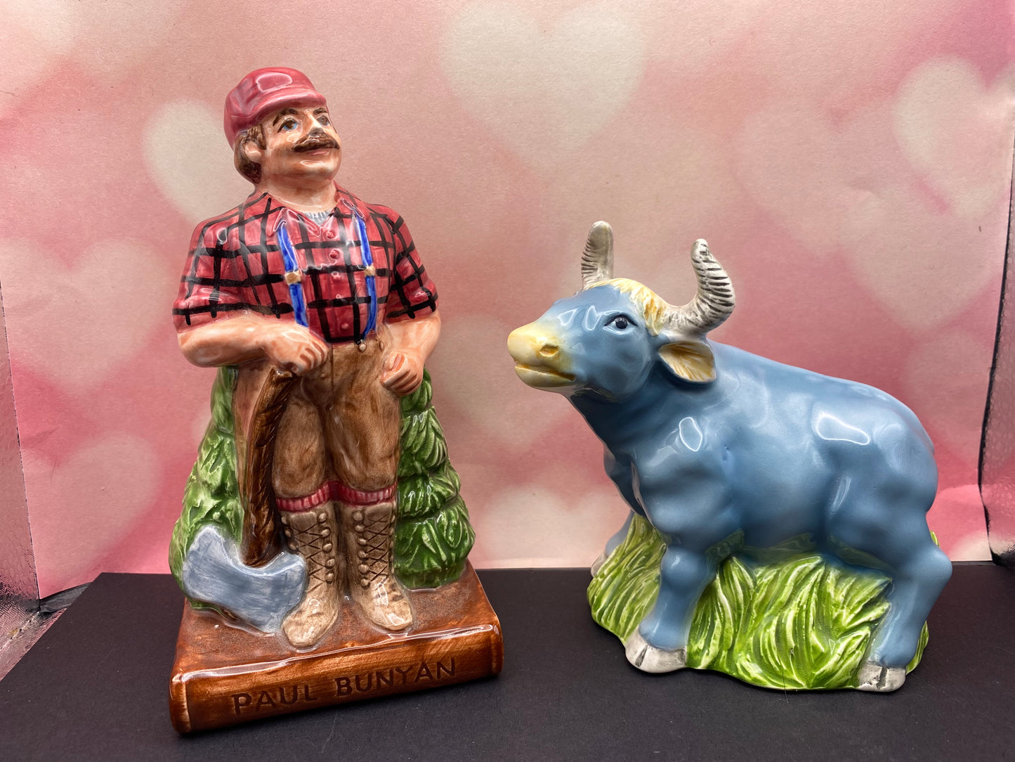 Fitz & Floyd - Paul Bunyan & Babe the Blue Ox