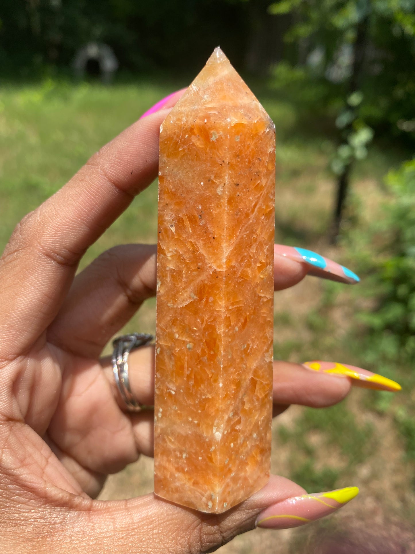 Orange sunstone tower