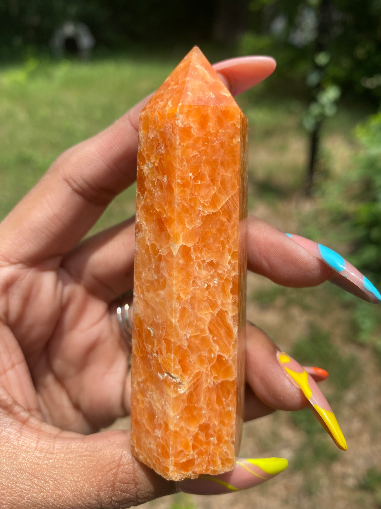 Orange sunstone tower