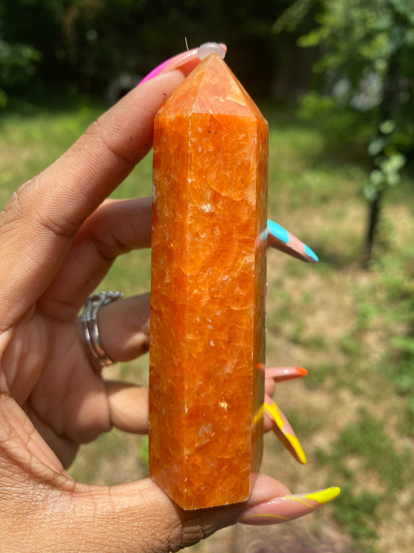 Orange sunstone tower